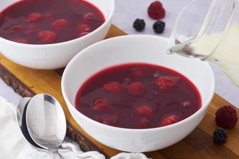 Danish Red Berry Pudding (rødgrød Med Fløde) - Best Strawberry Dessert